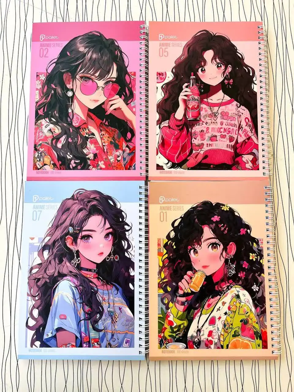 ✅ دفتر انیمه دختر۱۰۰ برگ