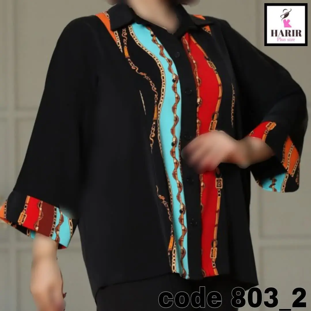 شومیز مجلسی قواره دار کرپ ا...