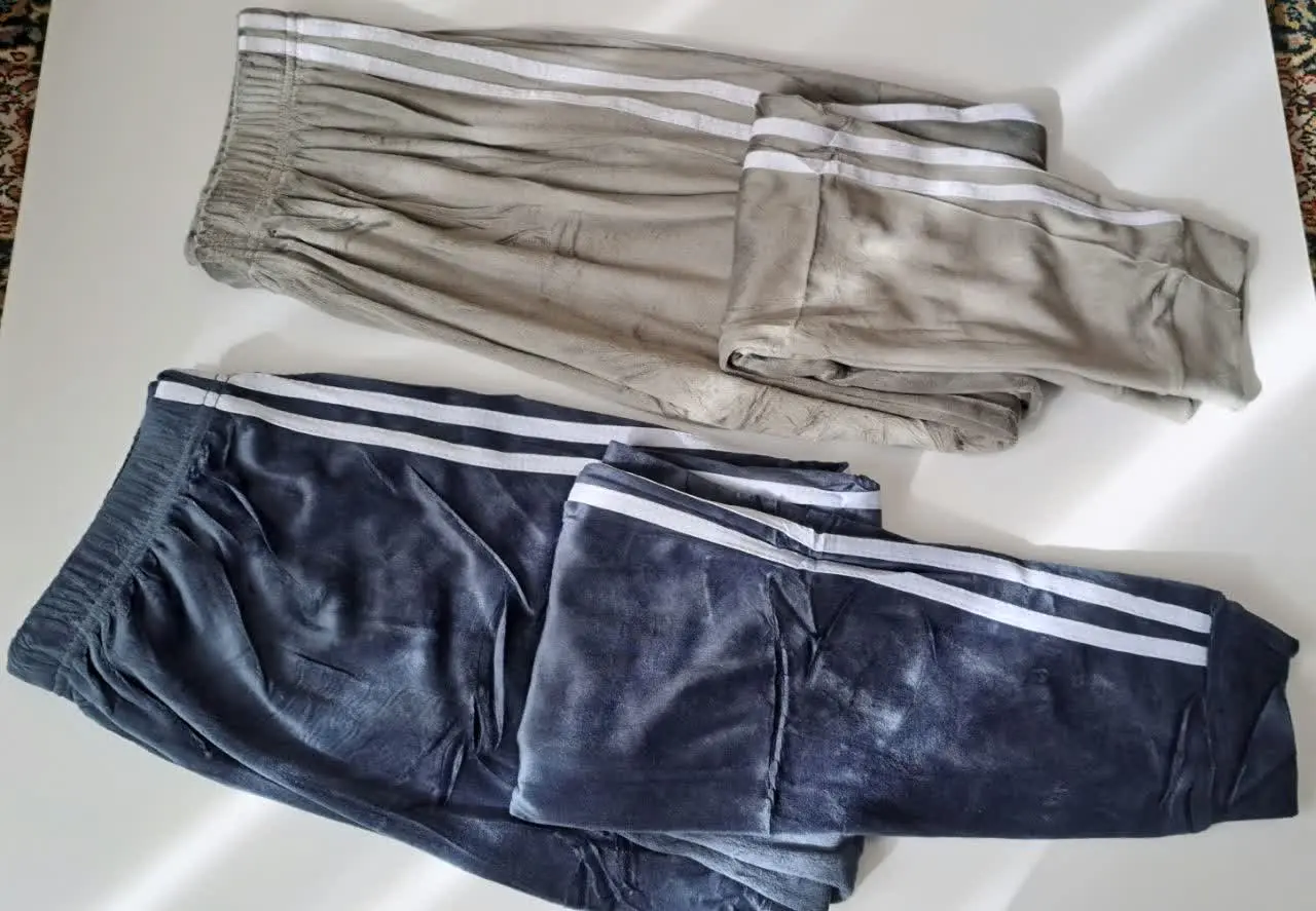 ✅ شلوار مخمل بغل نوار دار