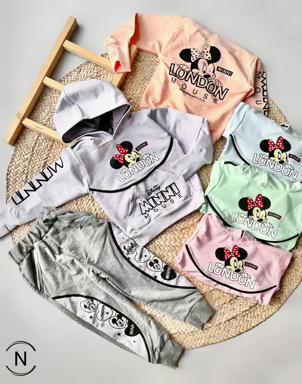 #هودی‌شلواردخترانه ملانژ فینگردار
