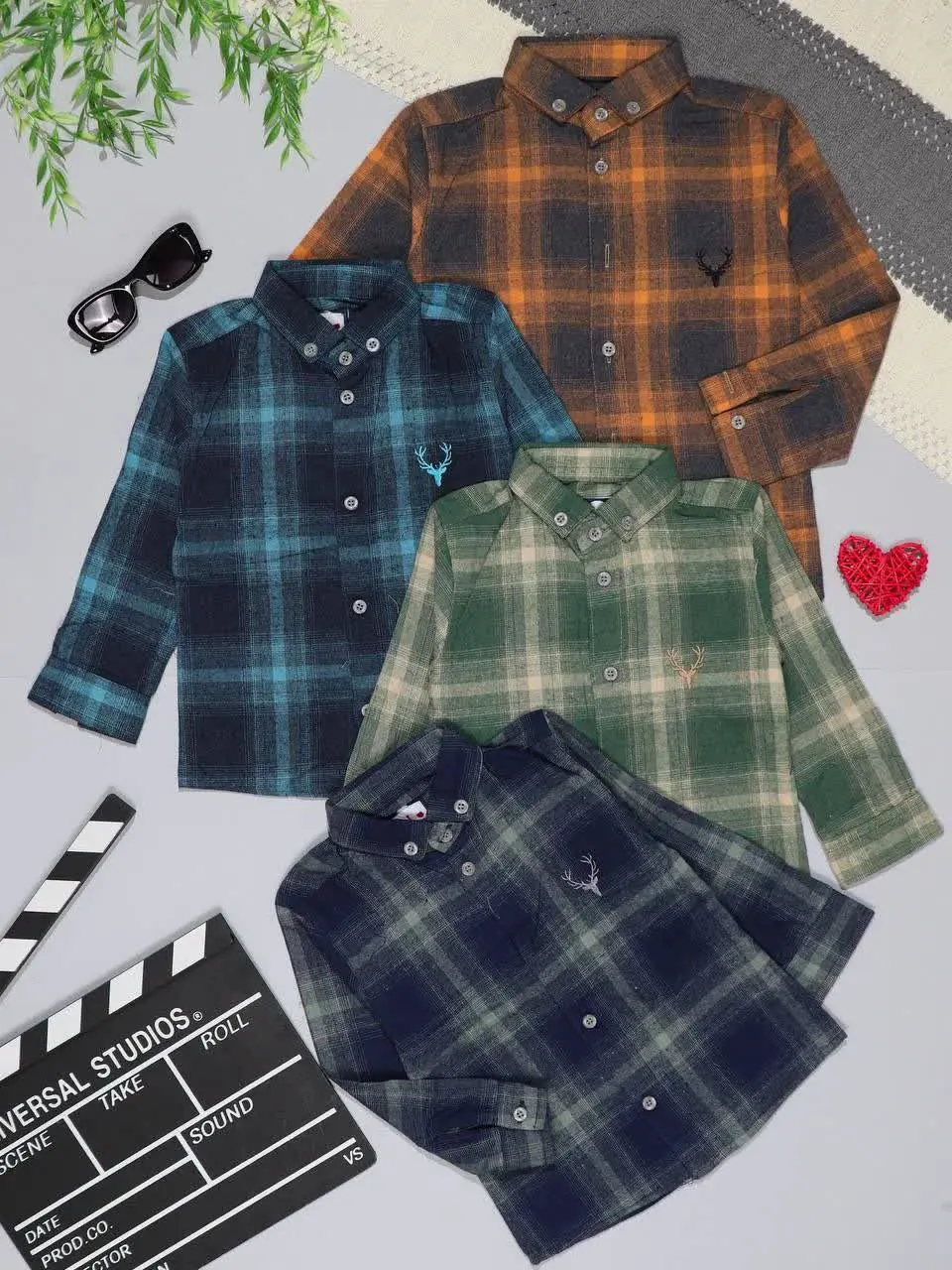 👫پیراهن کشمیر چهارخونه درشت 👫