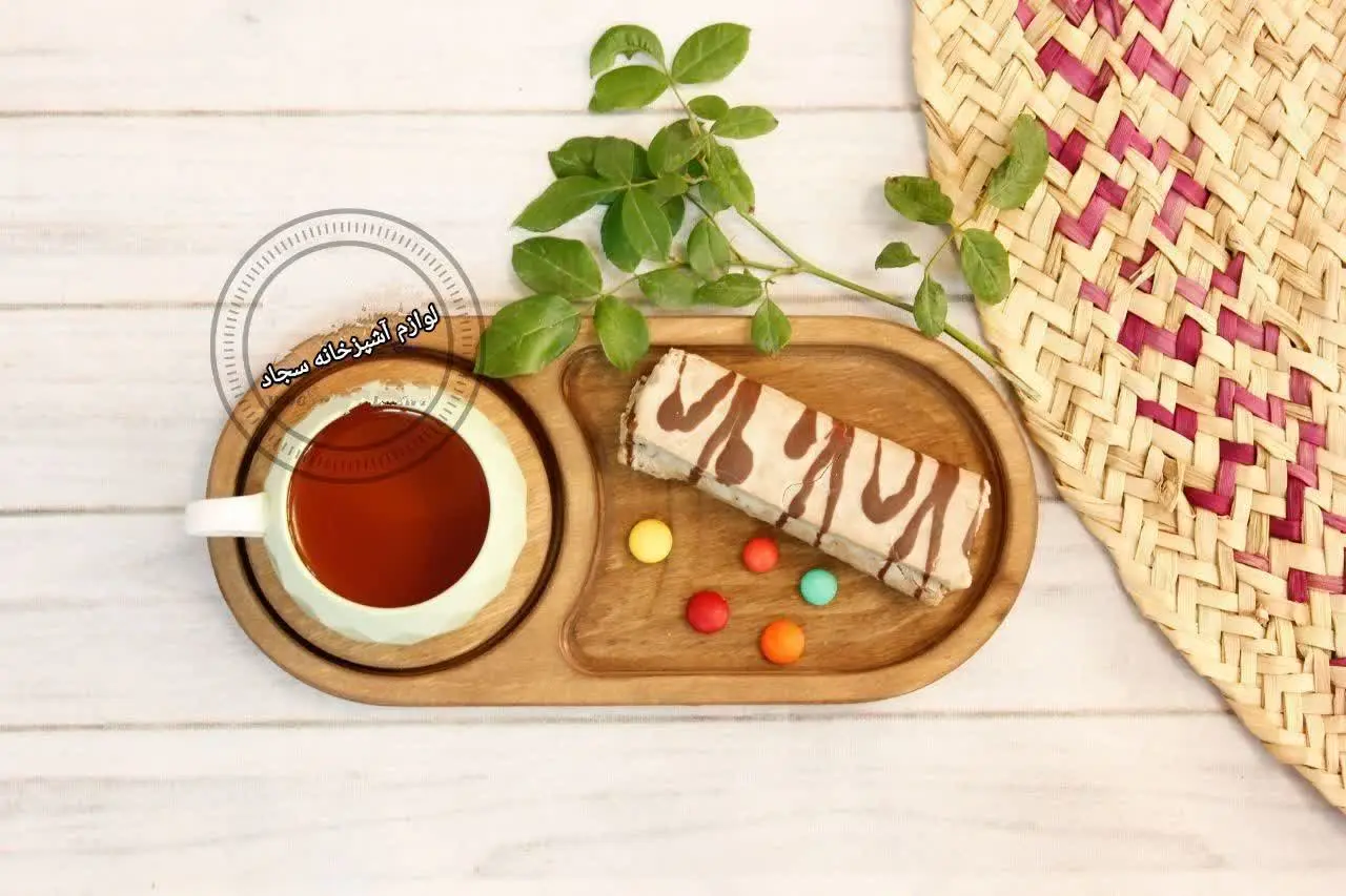 🍄سینی سرو تک نفره، نعلبکی دار