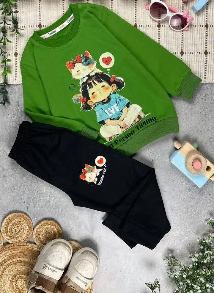 بلوز و شلوار پنبه دورس با ک...