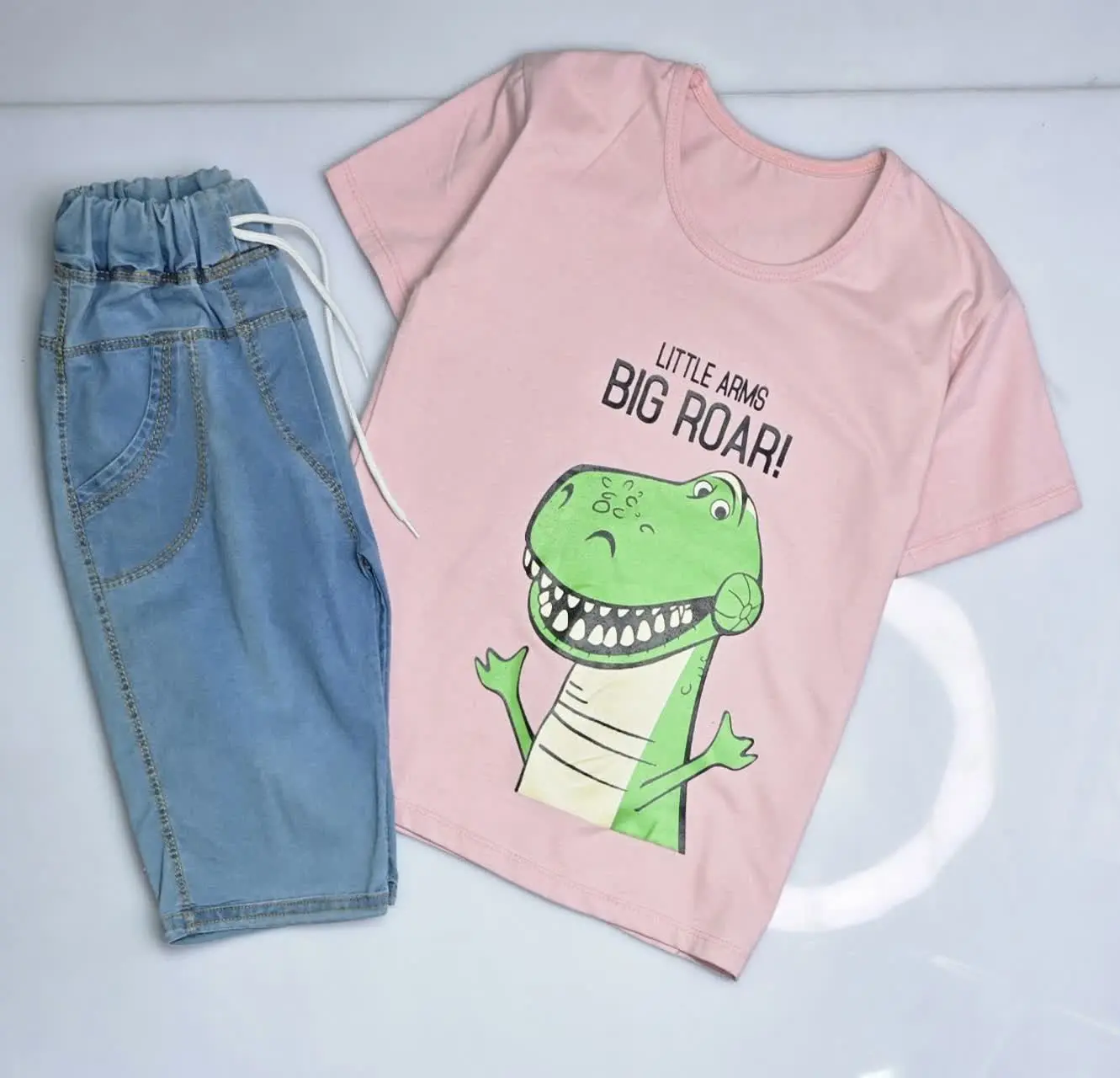 ♨️ست تیشرت شلوارک دایناسور😍