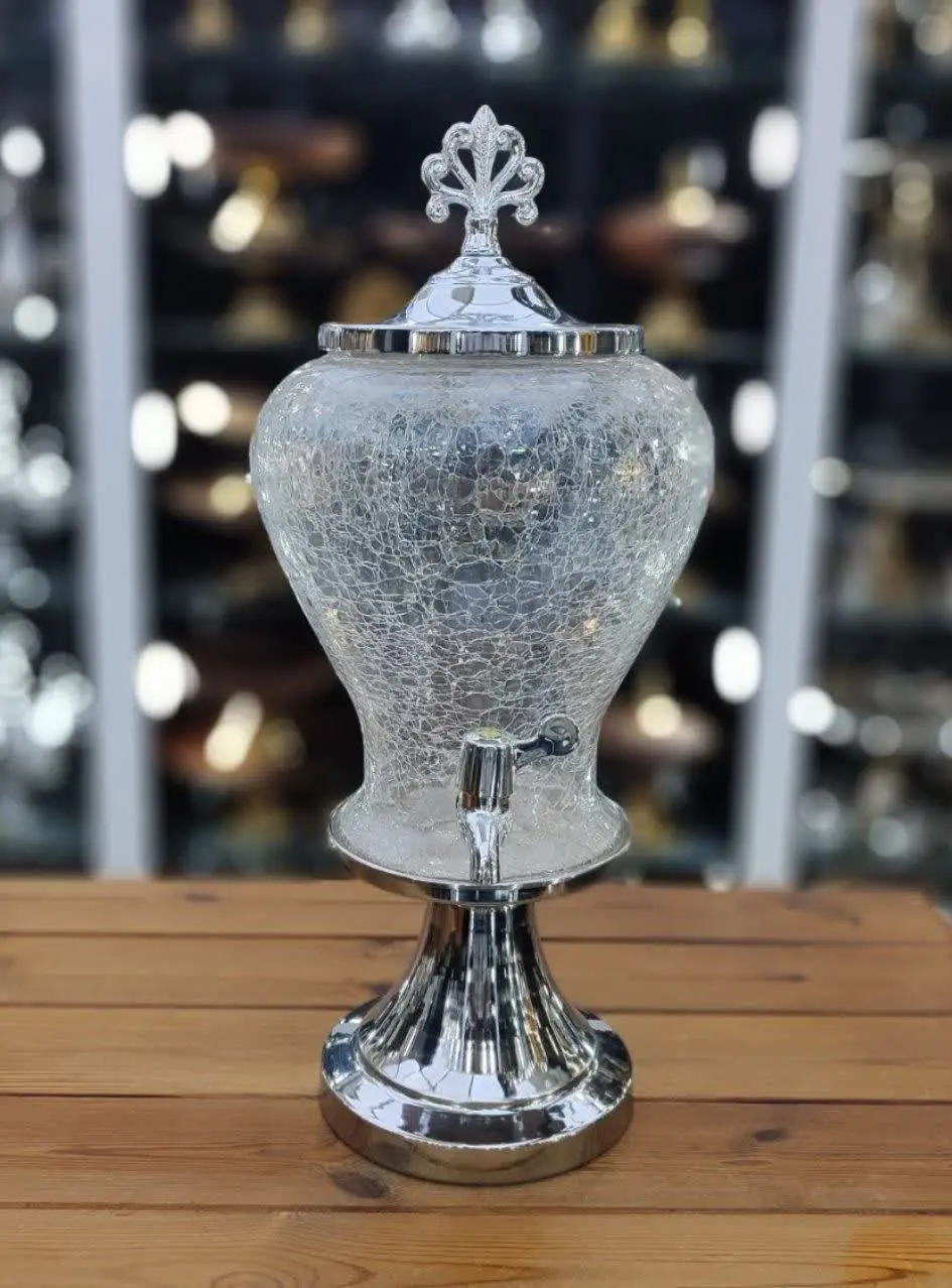 📌کلمن شیشه ترک دو رو رنگ طلایی و نقره ای😍👆
