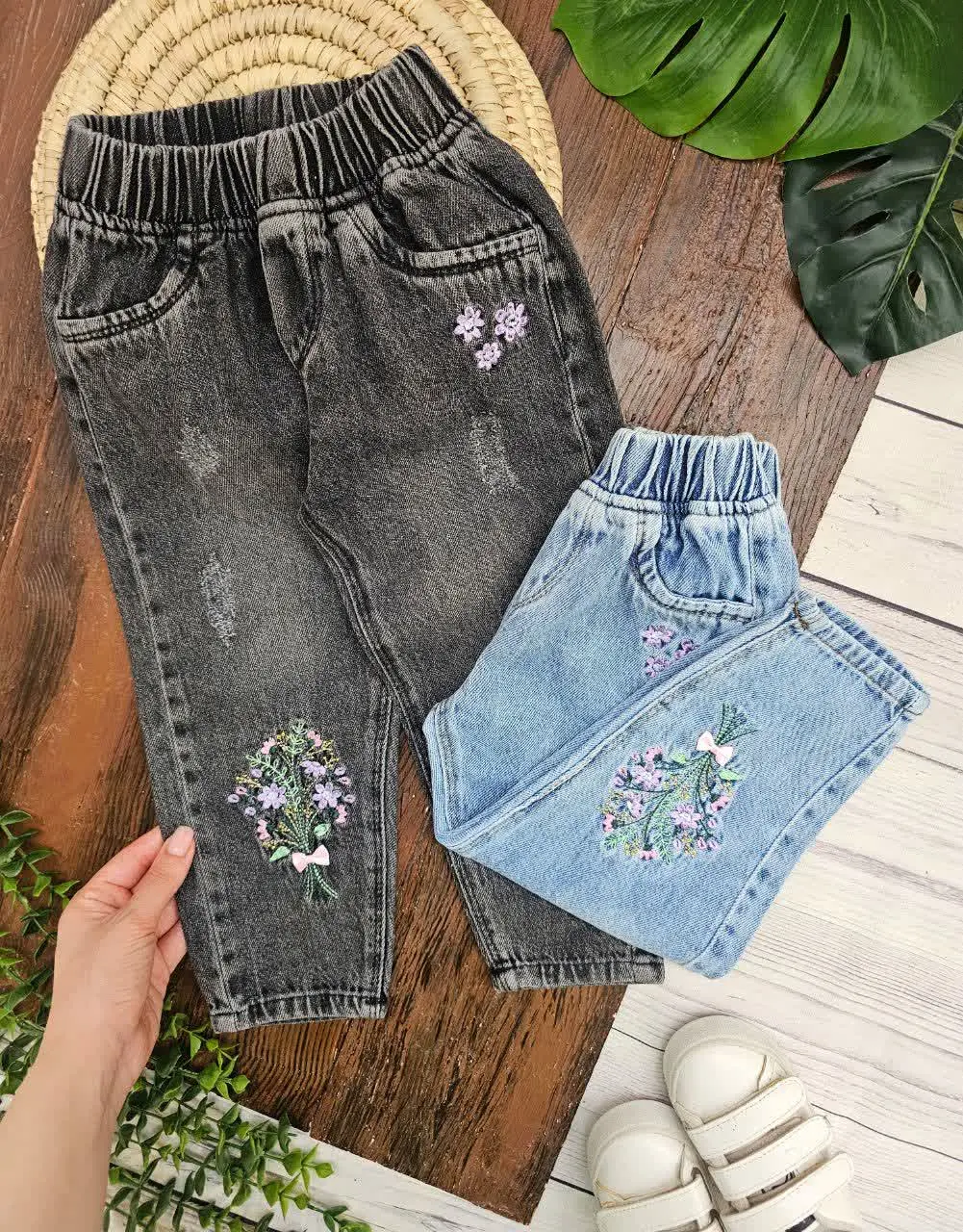 شلوار مام گل پاپیونی
