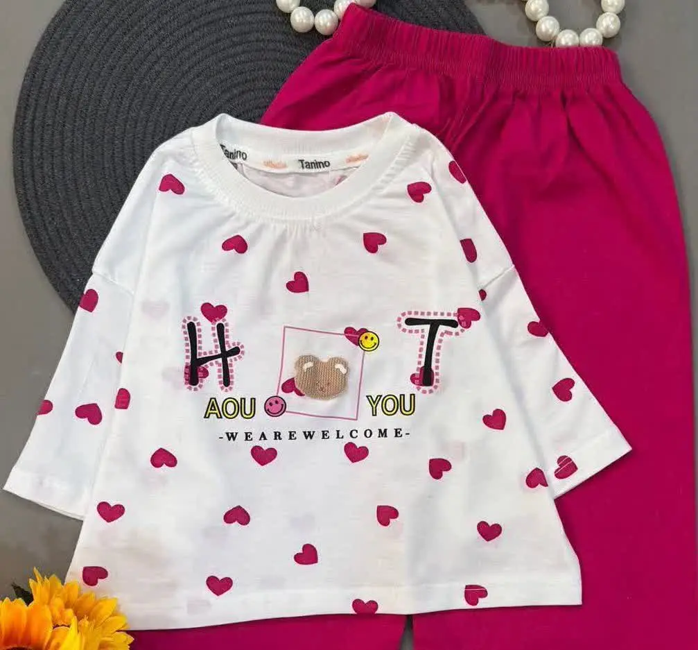 ست کراپ و شلوار بگ دخترانه...