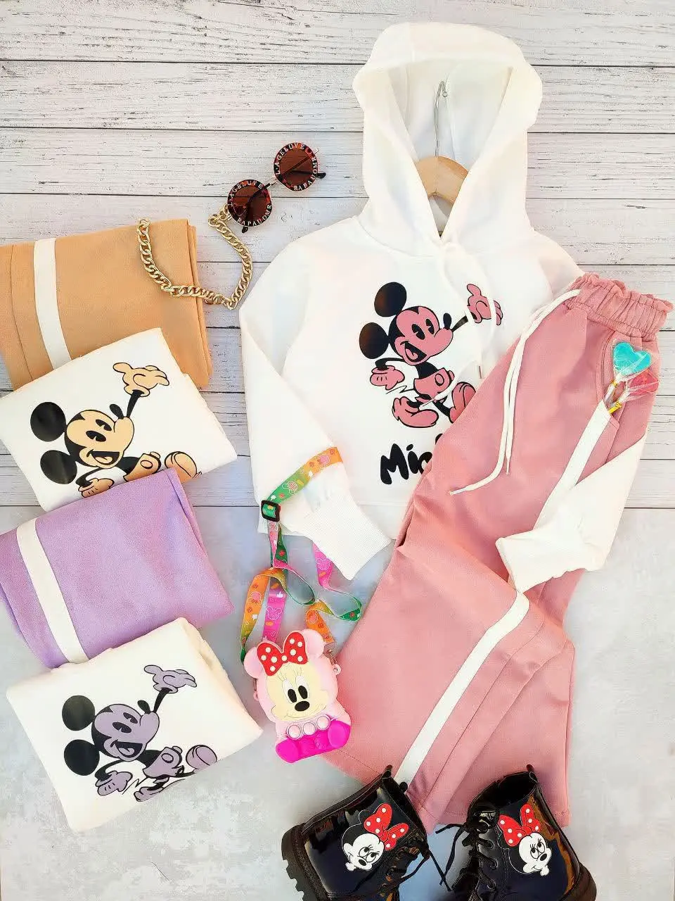 ست کراپ و شلوار بگ
