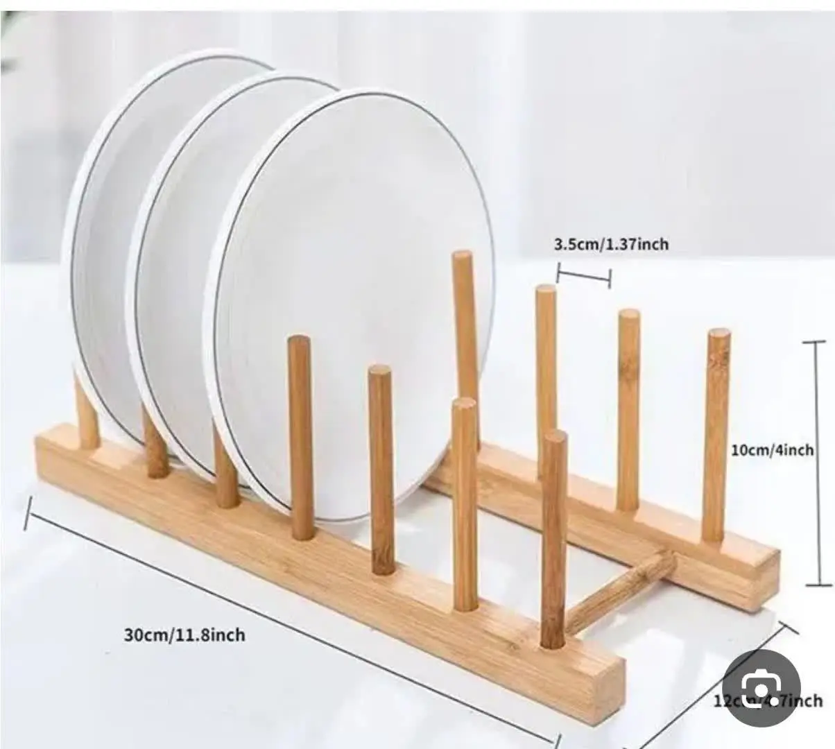 🌟استند بشقاب چوبی