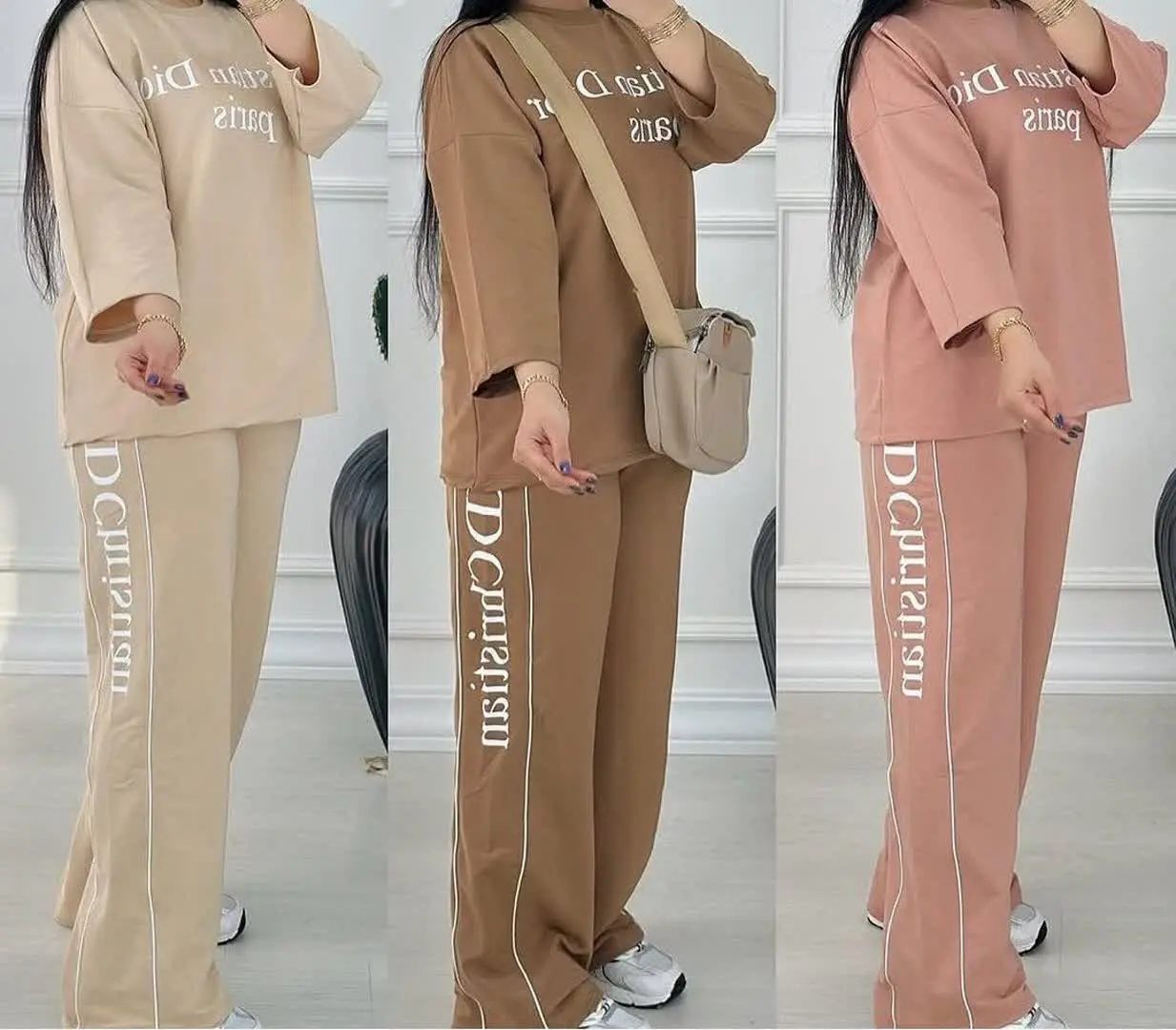 نام: #ست تیشرت شلوار کریستین دیور 
