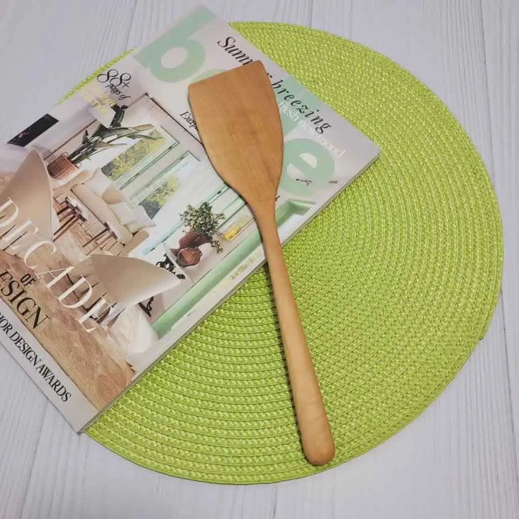 کفگیر چوبی تخت گرین
