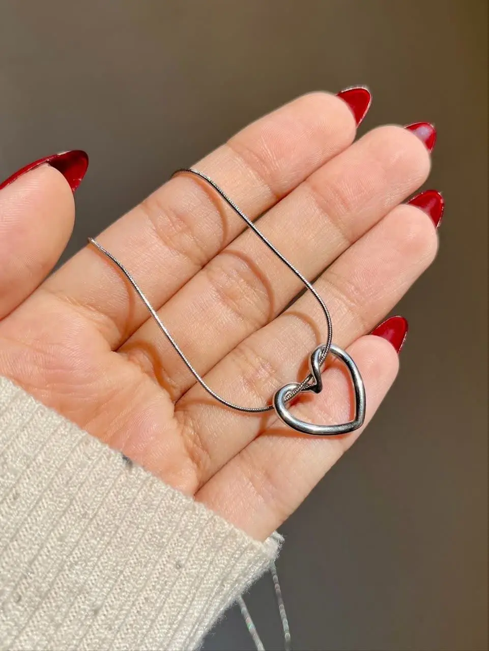 💍گردنبند قلب کیوت با زنجیر...