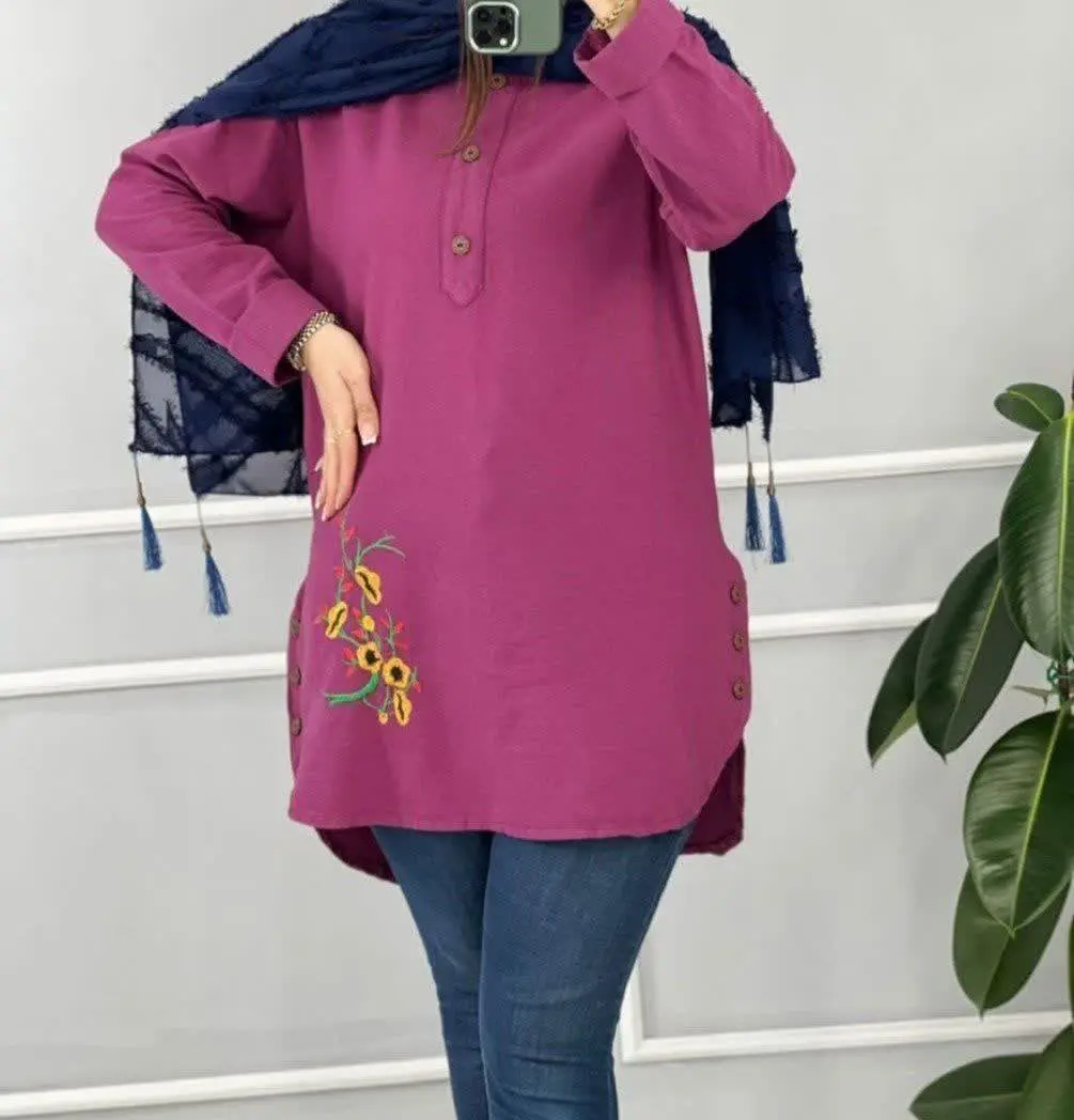 ❤️نام: شومیز مانتویی مدل نیکا
