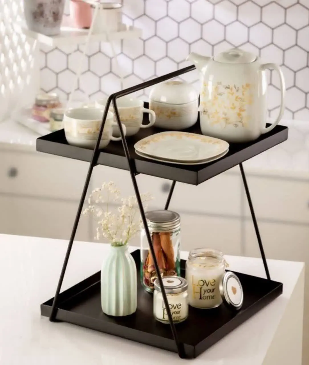 استند فلزی ۲ طبقه
