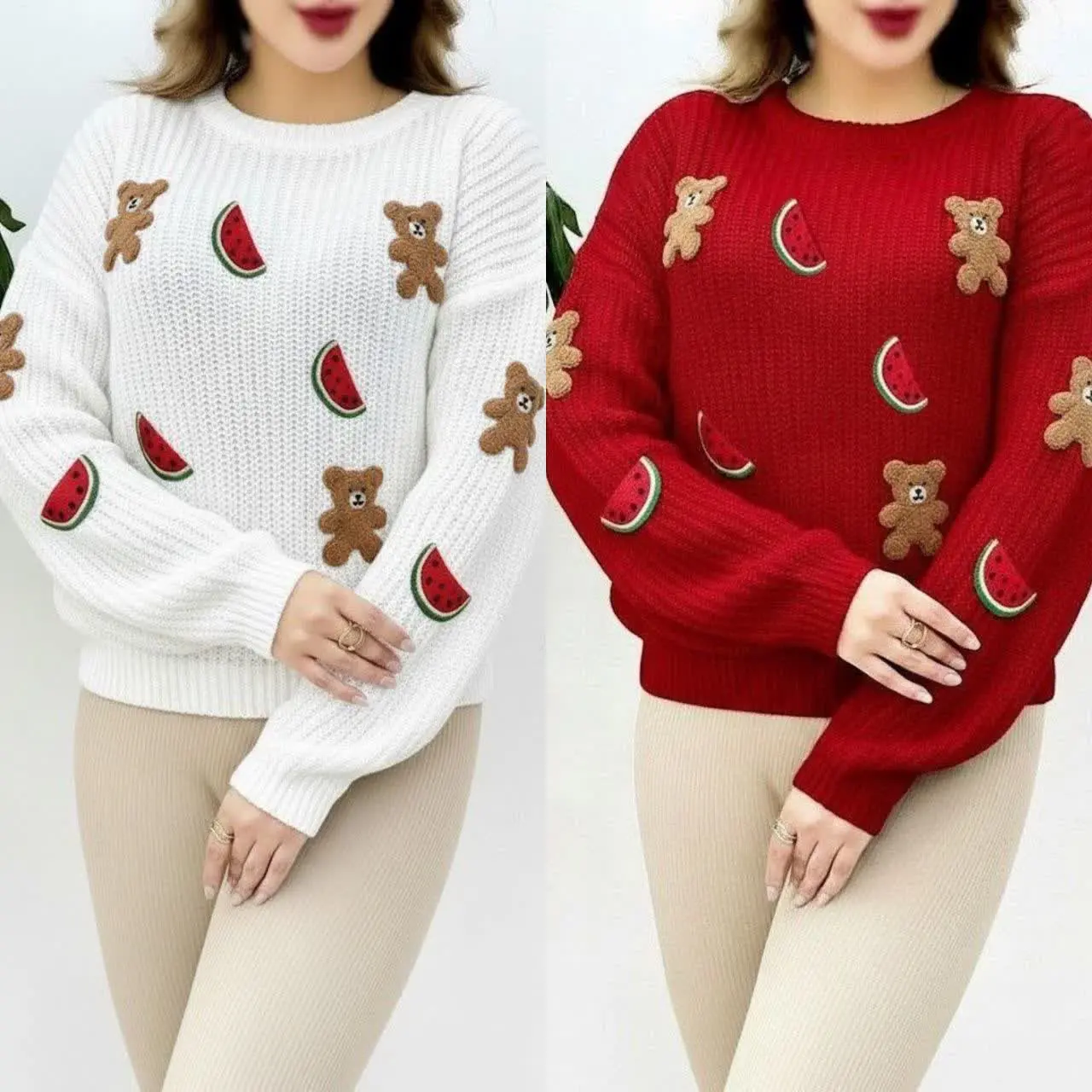 🩷نام: بلوز خرسی هندونه ای