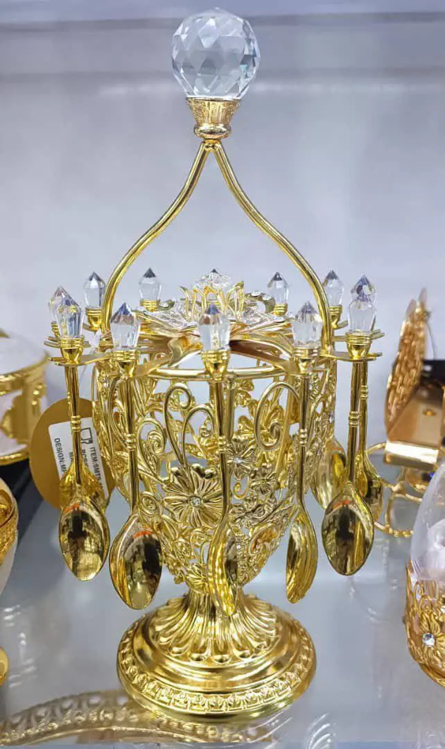 استند و قاشق چای خوری سر کر...