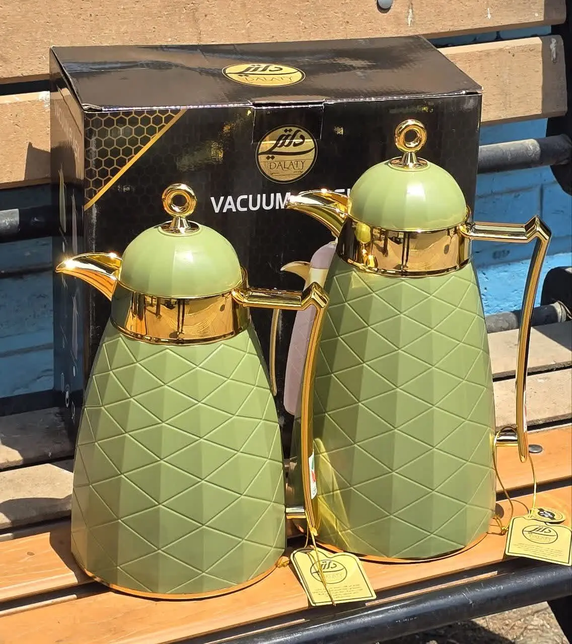 ✅ فلاسک ۲ قلو طرح لوزی جعبه...