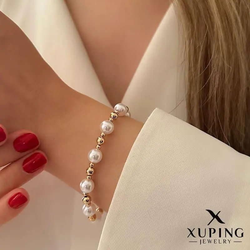 💎 دستبند مروارید و گوی از ب...