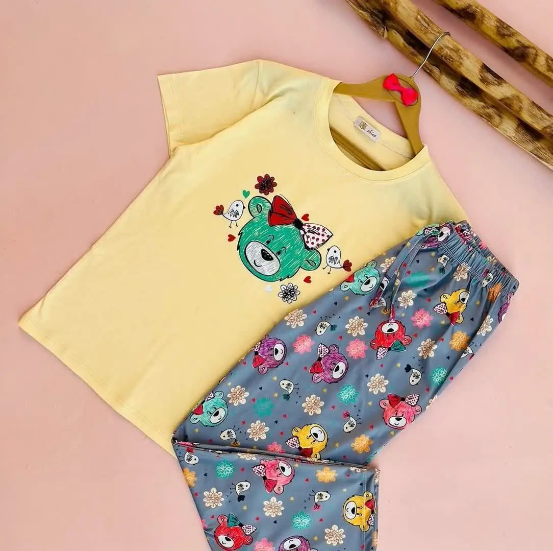 🌼ست تیشرت و شلوار عروسکی دخترانه
