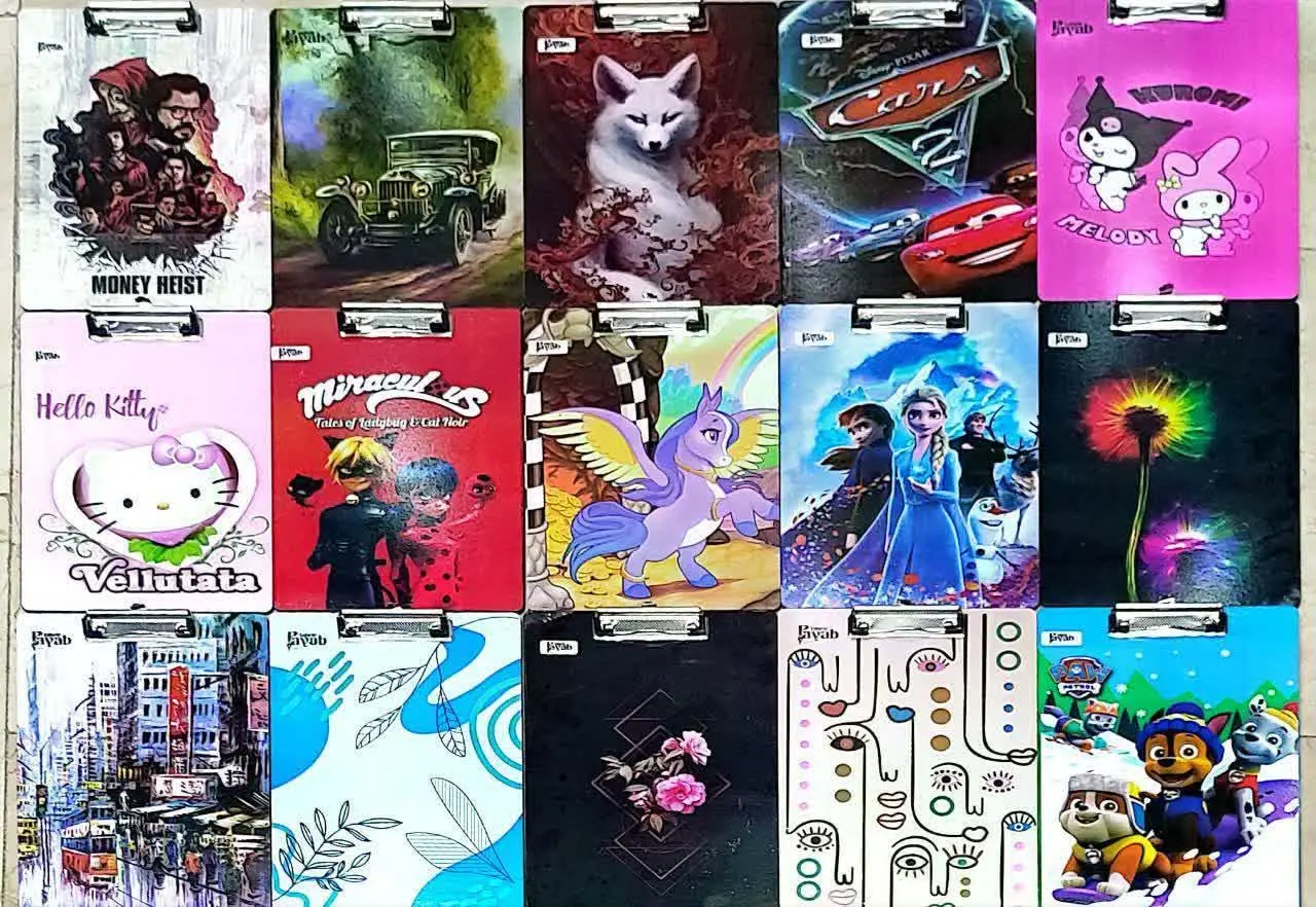 تخته شاسی ام دی اف A۴ تک سلفون اعلا طرح دار 
