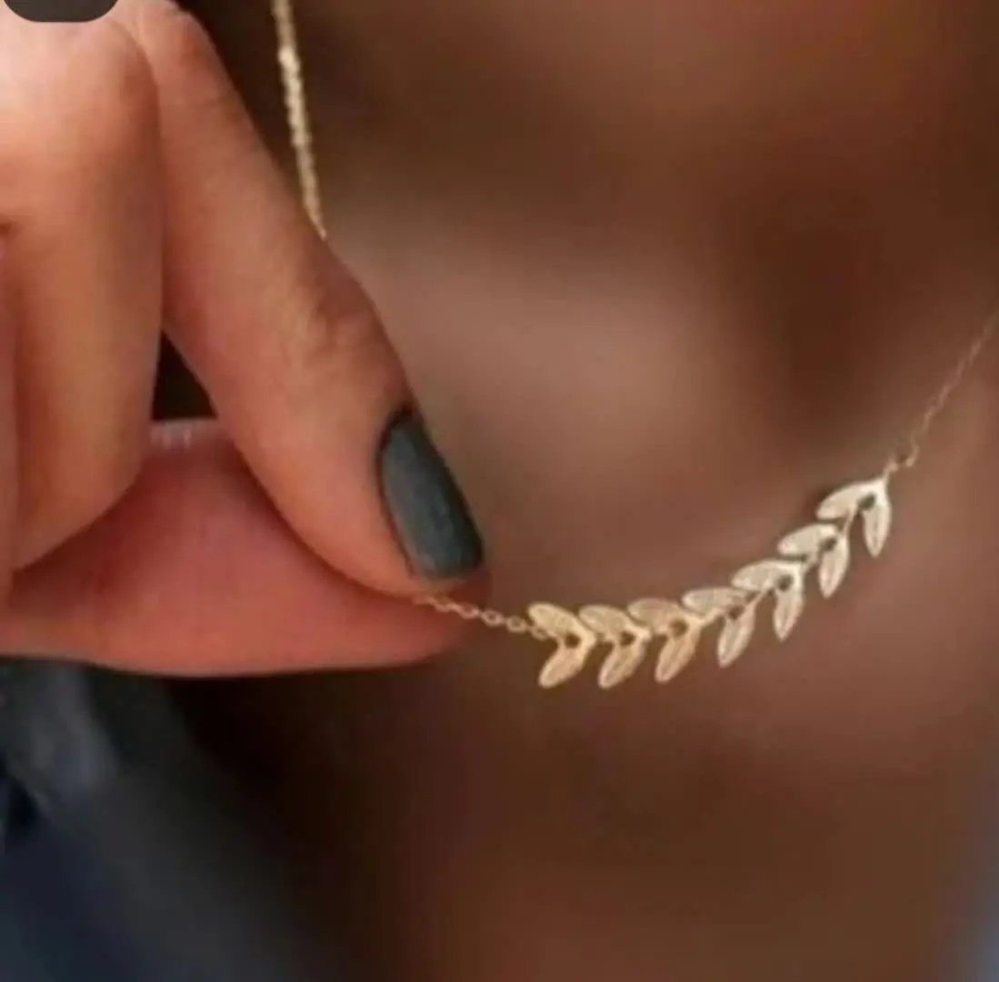 💍گردنبند گندمی بسیار ظریف و...