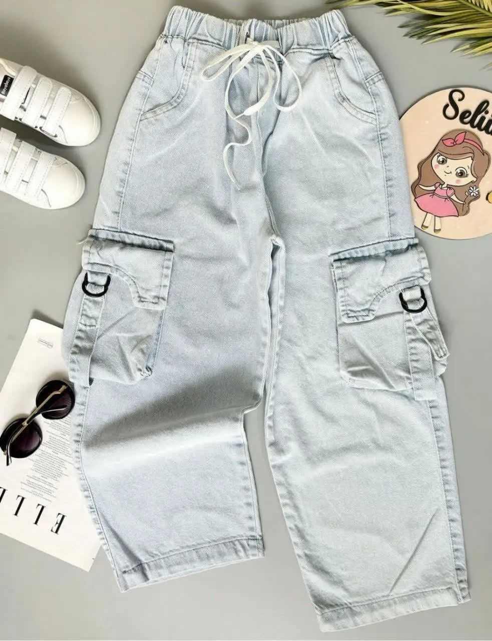 شلوار جین کارگو
