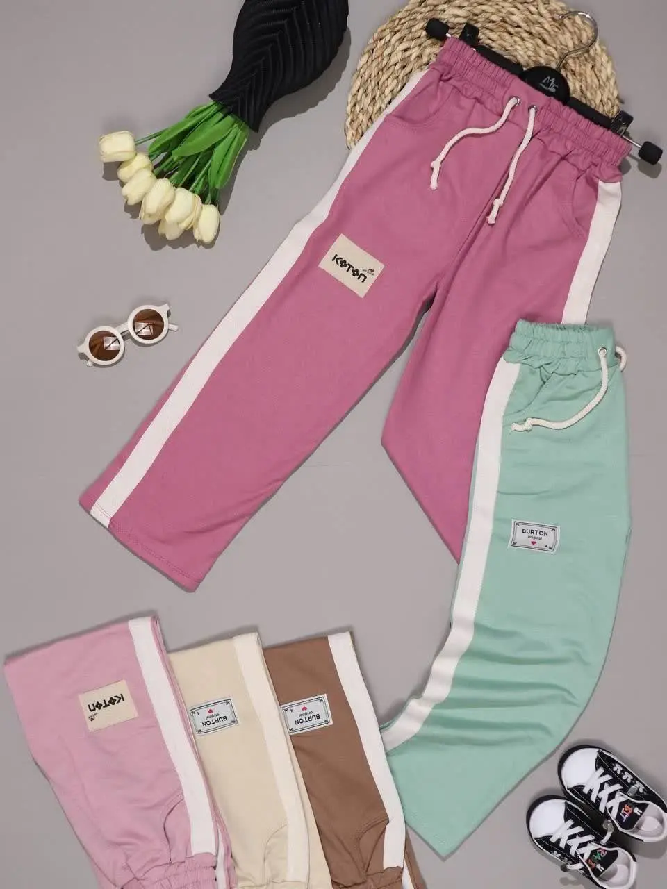 • شلوار راحتی دخترونه پارچه...