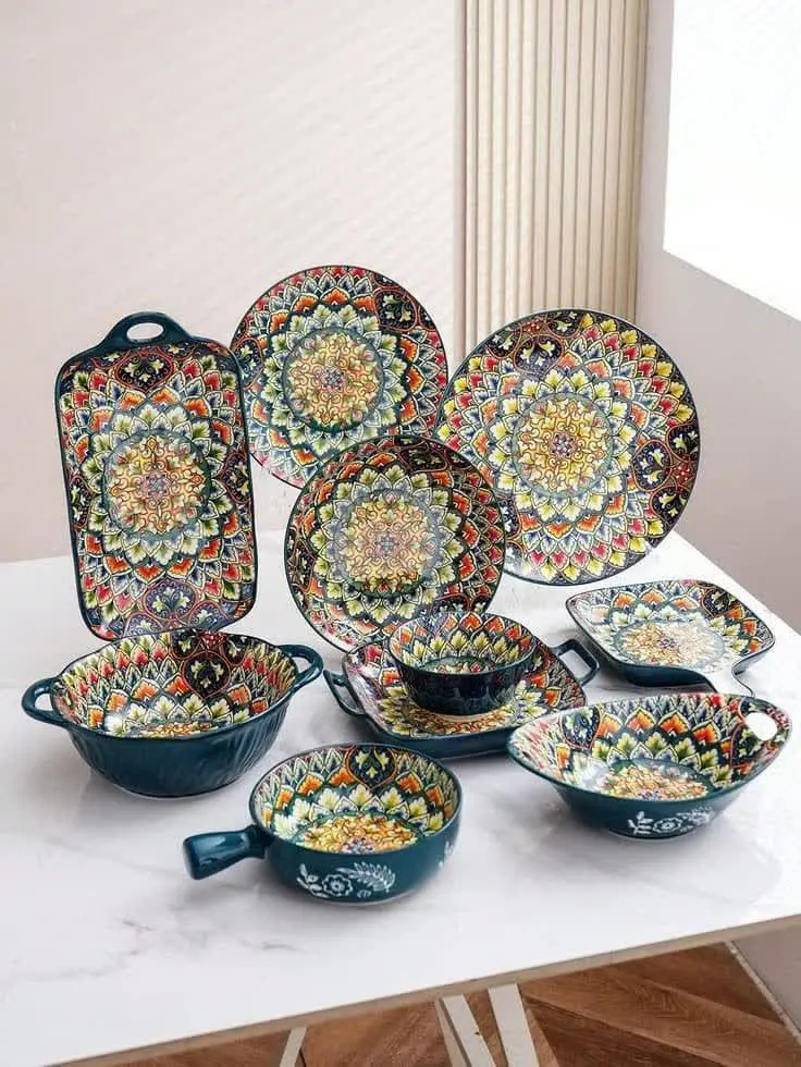 ست جذاب چینی ۷ رنگ
