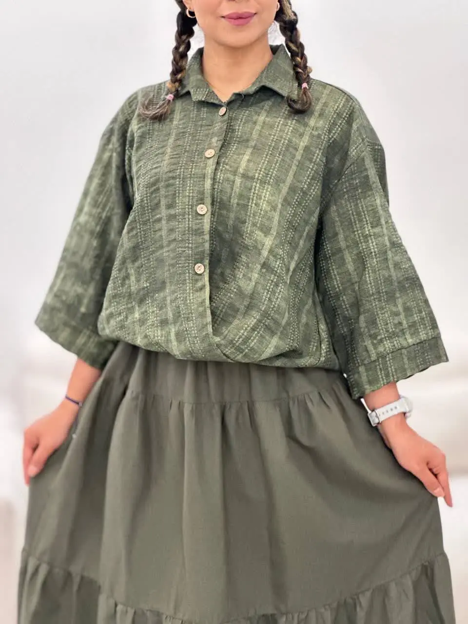 شومیز گره سر خود