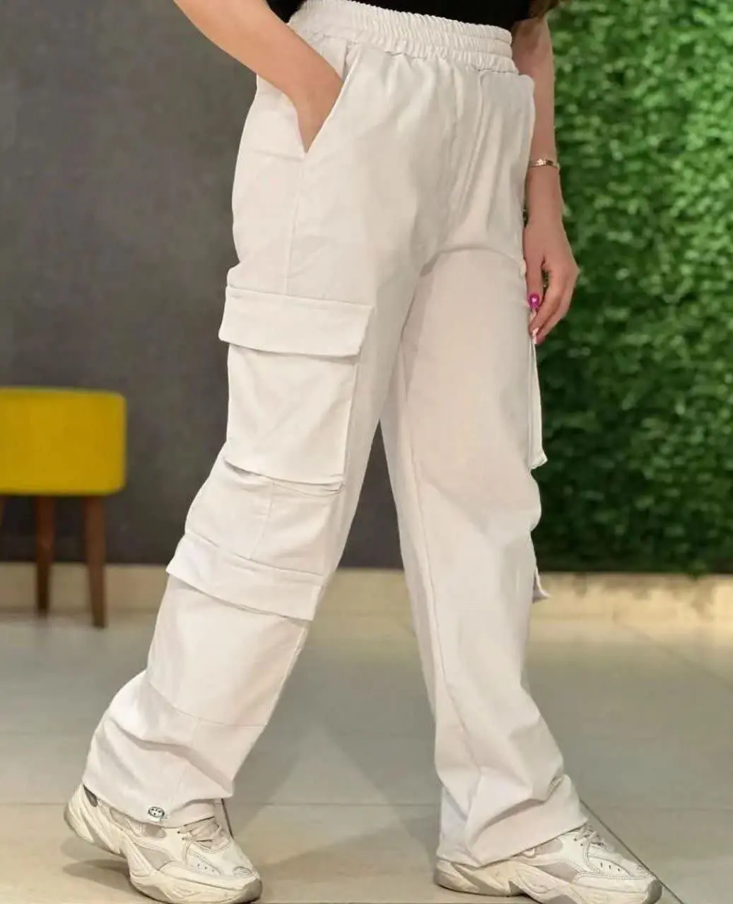 👚نام: شلوار کارگو کتان کش ۱۱۳۲
