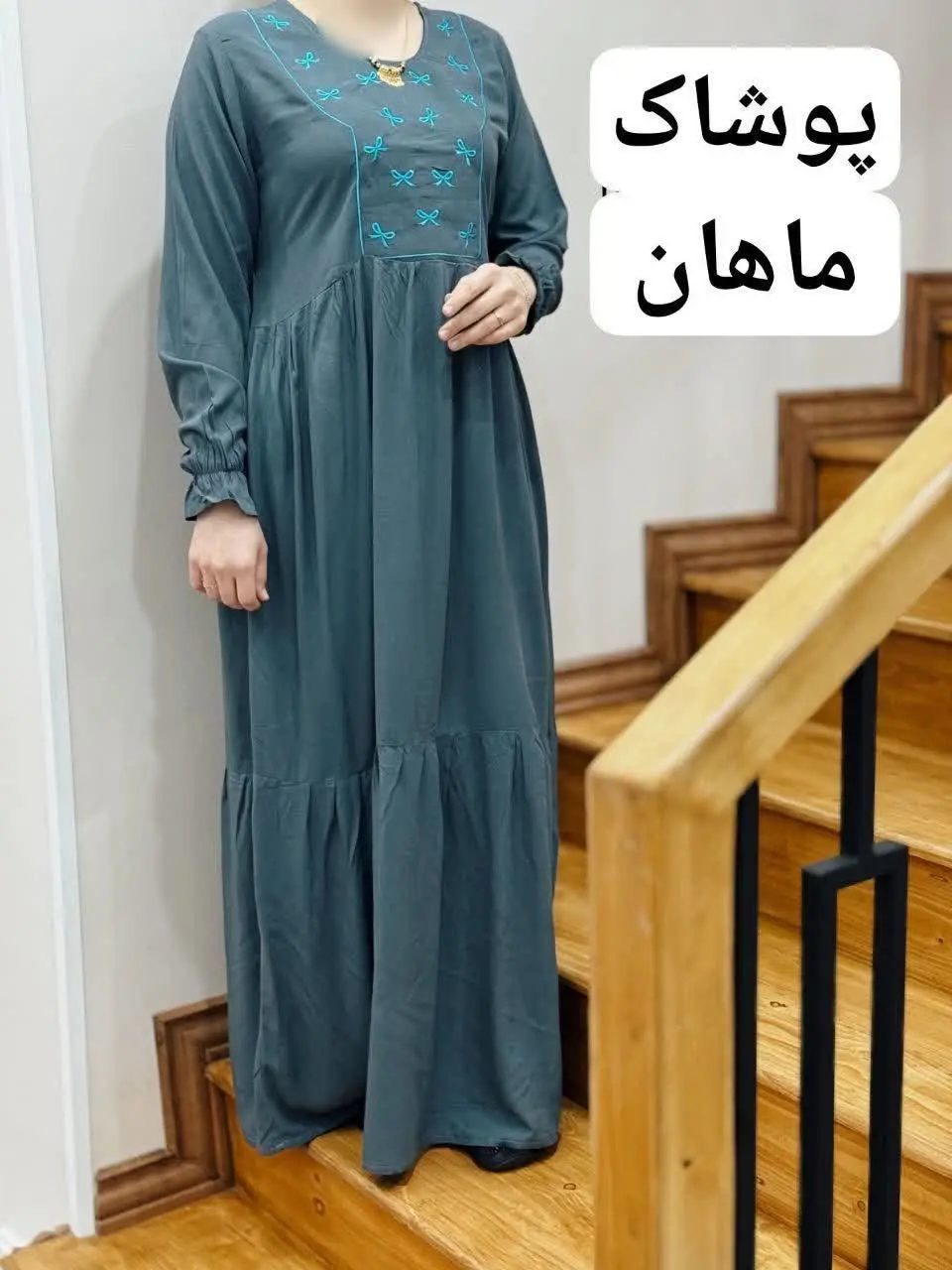 🌸 یه کار خنک و زیبا با گلدوزی زیبا با پارچه نخ خالص که قبل دوخت شسته شده و ابرفتش گرفته شده
