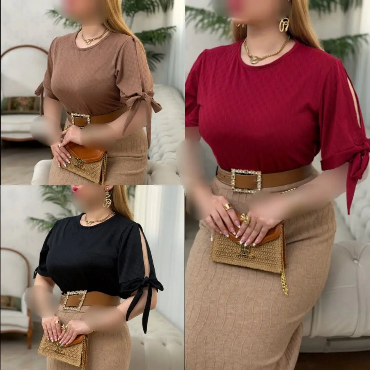 رنگ بندی: زرشکی, شیری, کرم,...