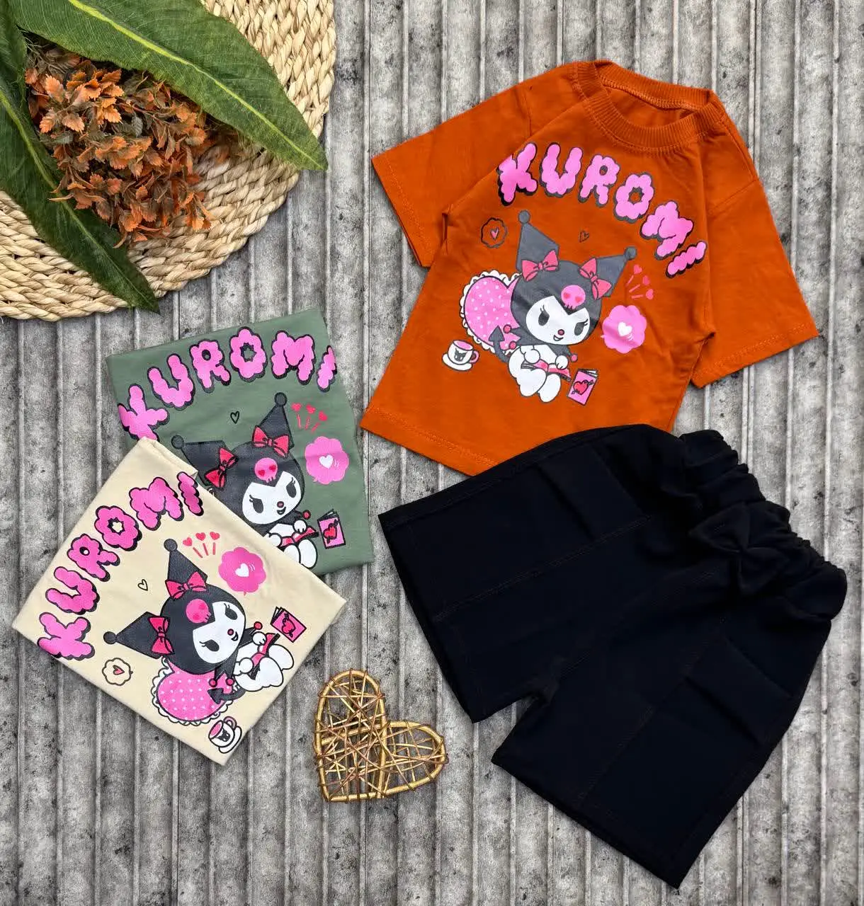 🌸#تیشرت_شلوارک کرومی دخترانه 🌸
