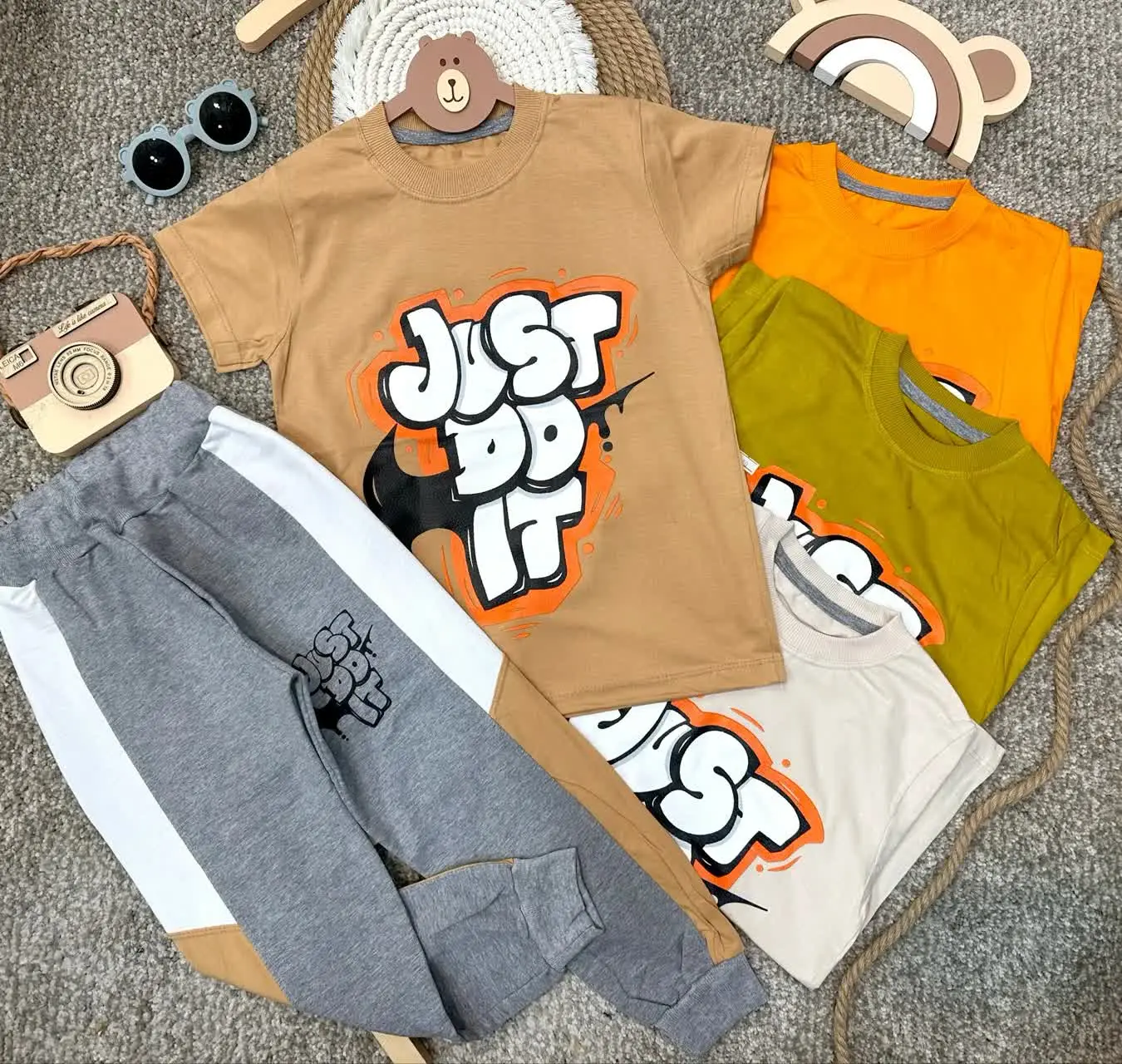 👫تیشرت شلوار پسرانه چاپ فراری just do it ✅
