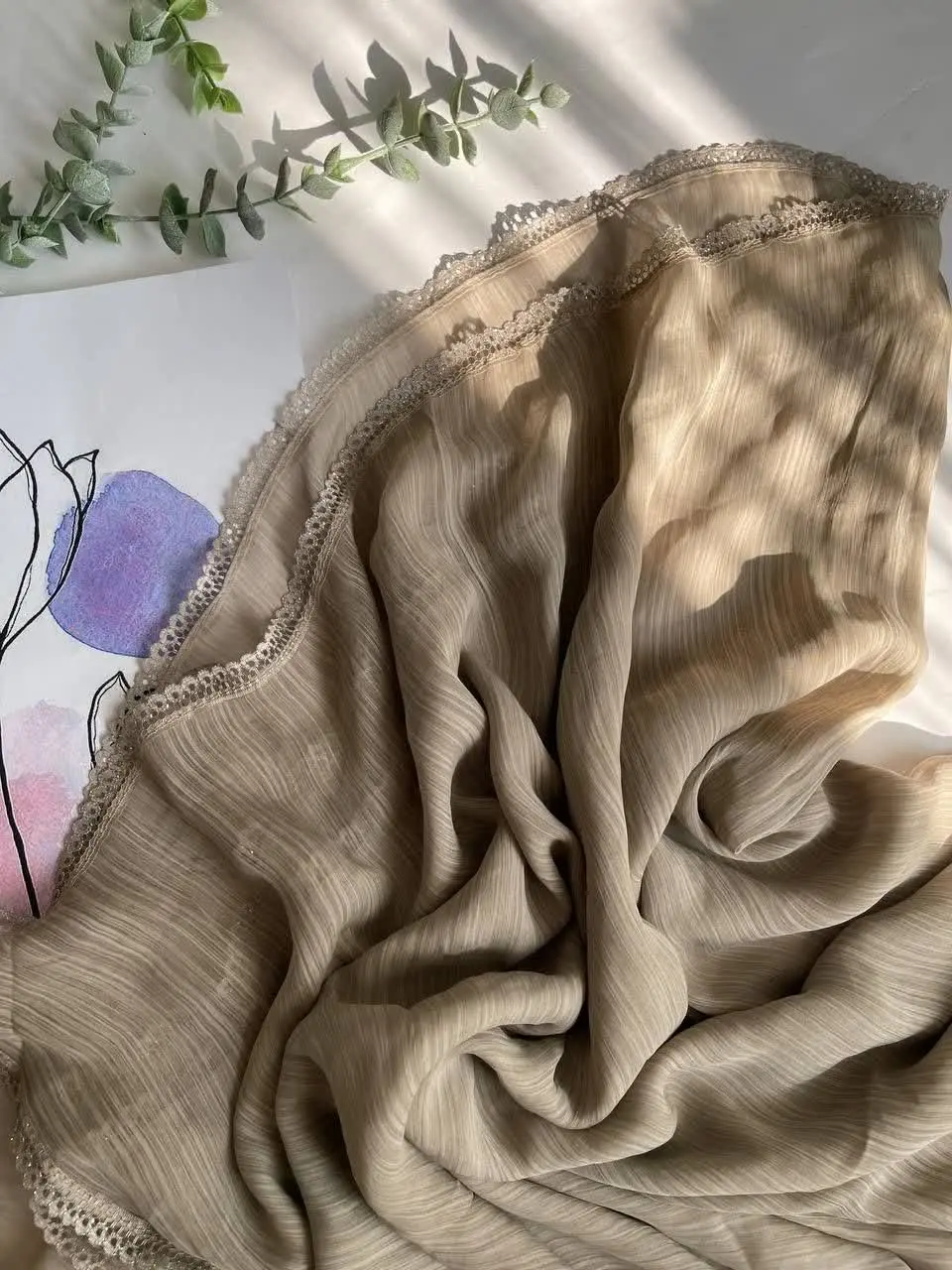 روسری نخ حریر سنگشور وارداتی