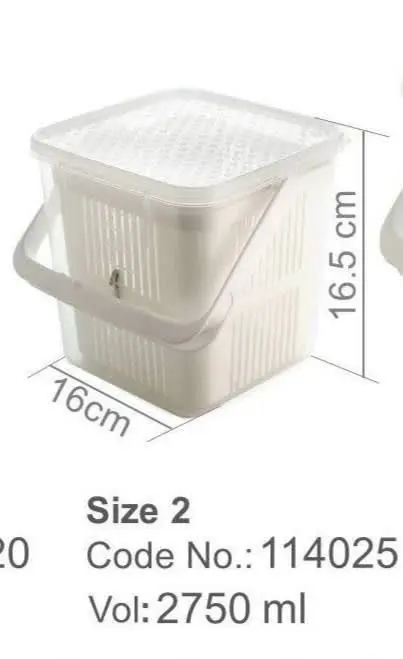 سطل سبد دار مخصوص نگهداری ترشی. خیارشور. زیتون
