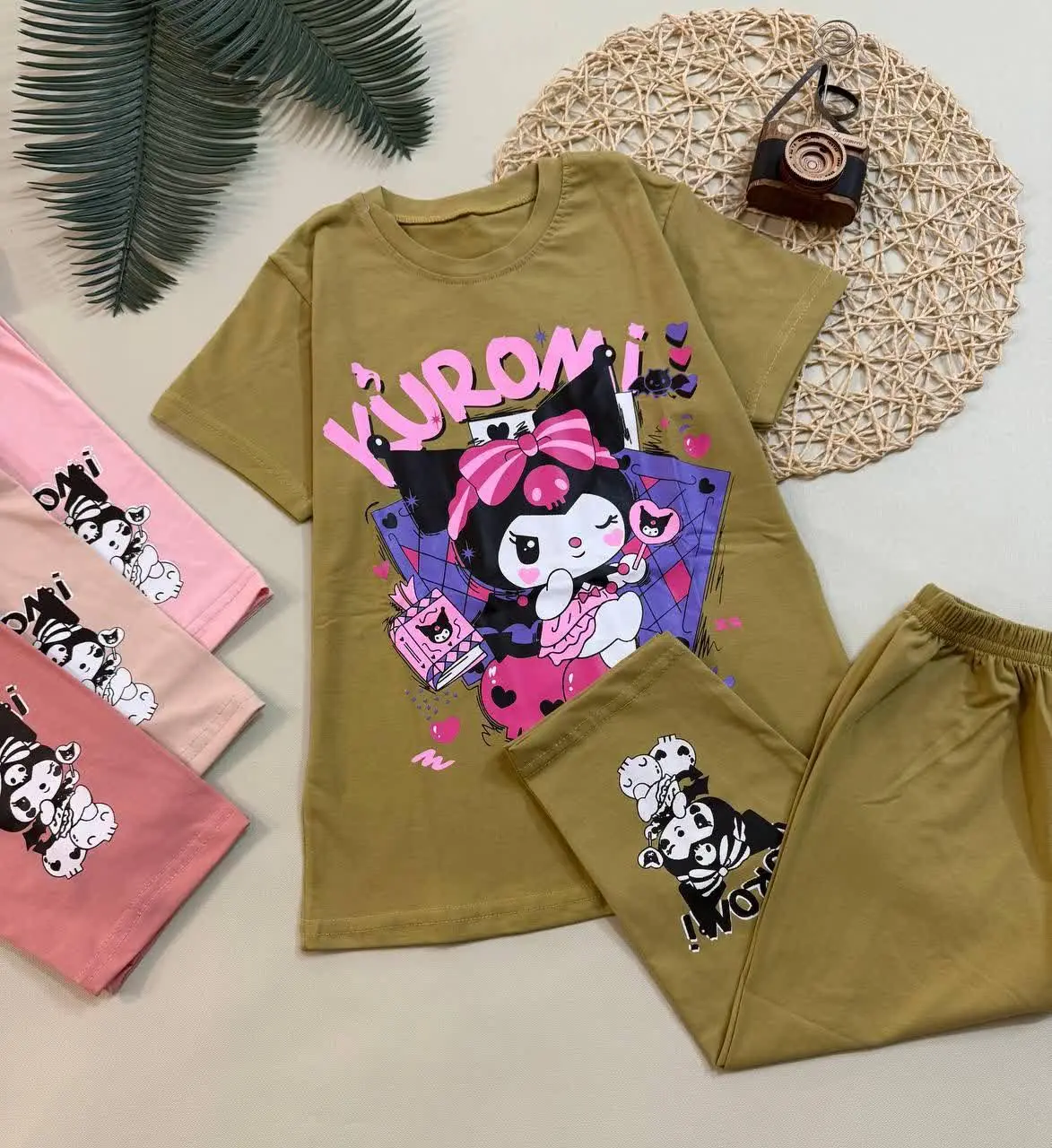 👚👖نام کالا: تیشرت شلوارک کرومی دخترانه
