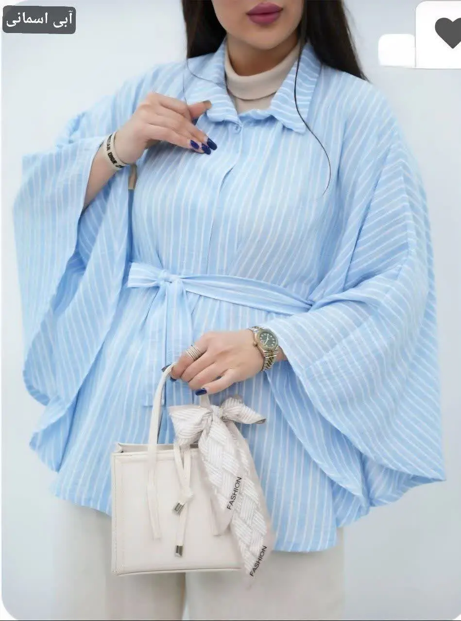 مانتو شنلی راه راه گیلدخت