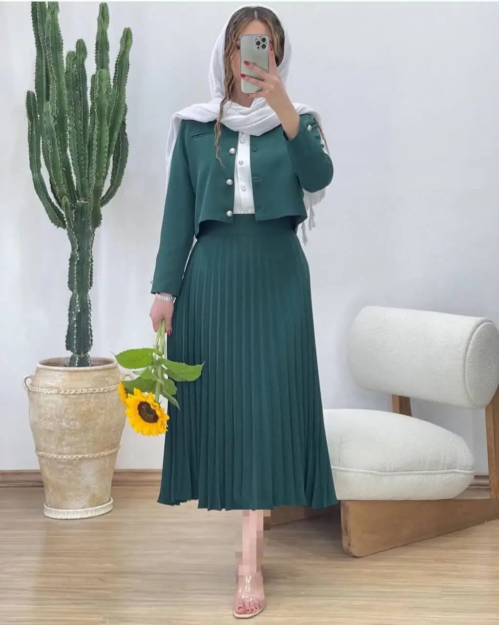 👚 نام: کت دامن پلیسه
