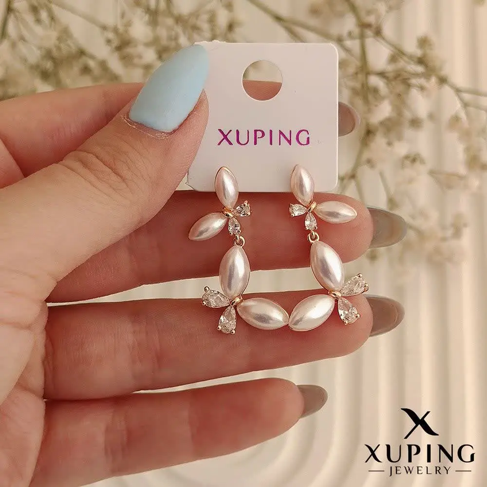 گوشواره پروانه مرواریدی برن...