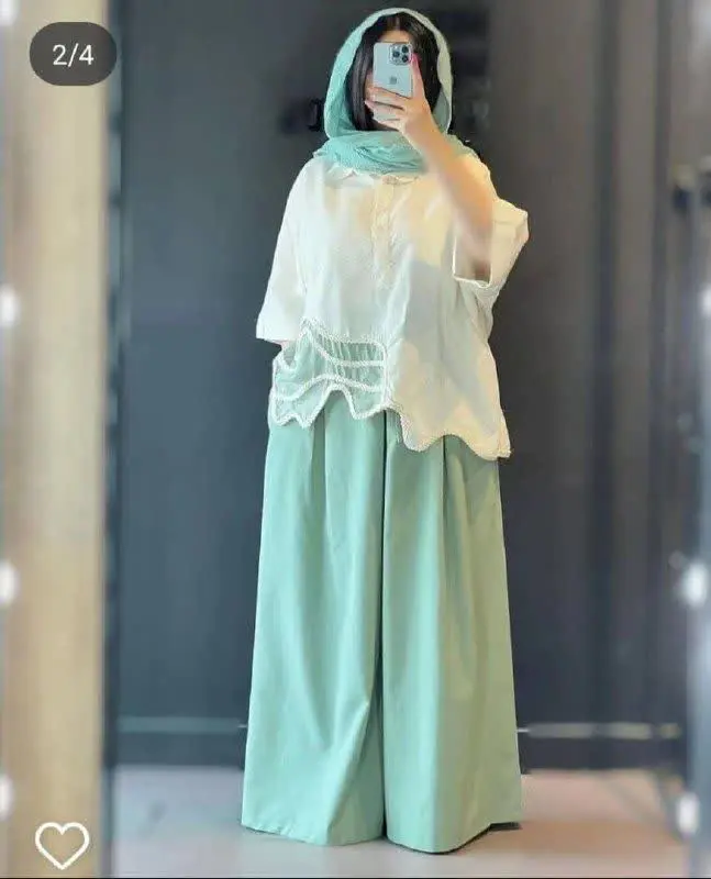 🖋نام: شومیز شلوار مدل هیوا ترند امسال
