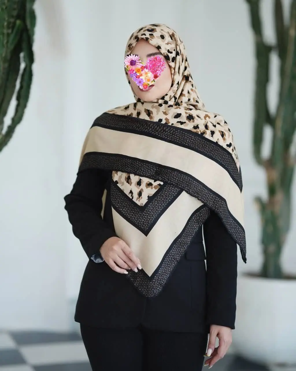 روسری کشمیر کرمی موجودی آخر ❌️