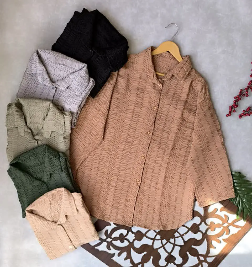 ✅شومیز نخی کوک دوزی
