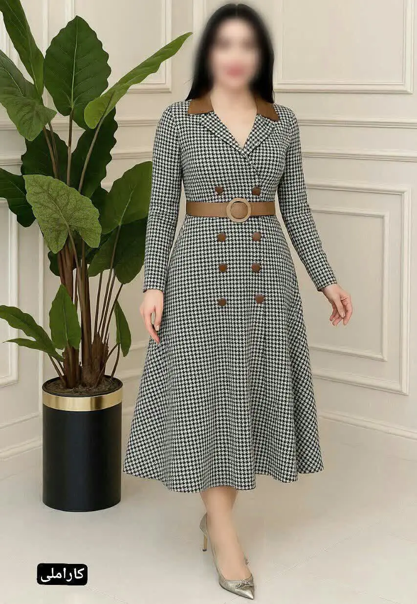 🍁 نام: مانتو پاییزی ریزان