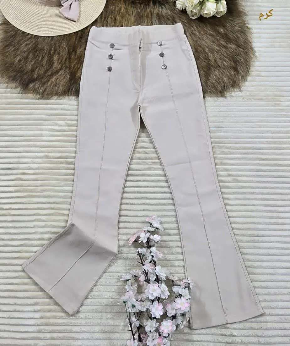 شلوار کتان شش دکمه