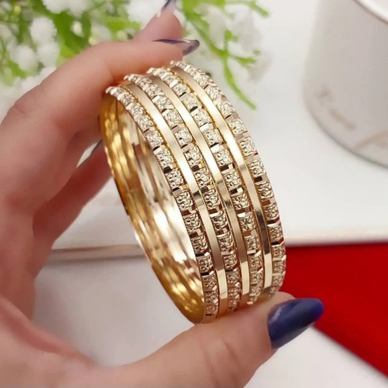 النگو ترکیبی آینه ای و طرح...