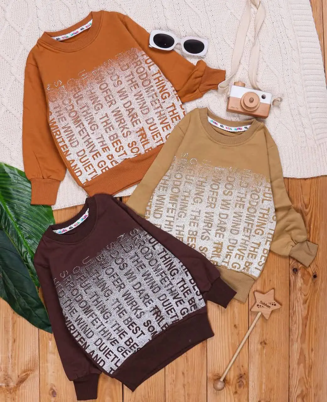 🎄 بلوز اسپرت چاپ و نگین کار...