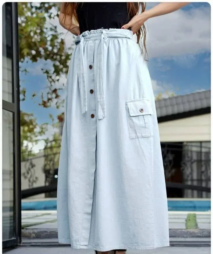 نام: دامن کارگو کتان ۱۵۳۸
