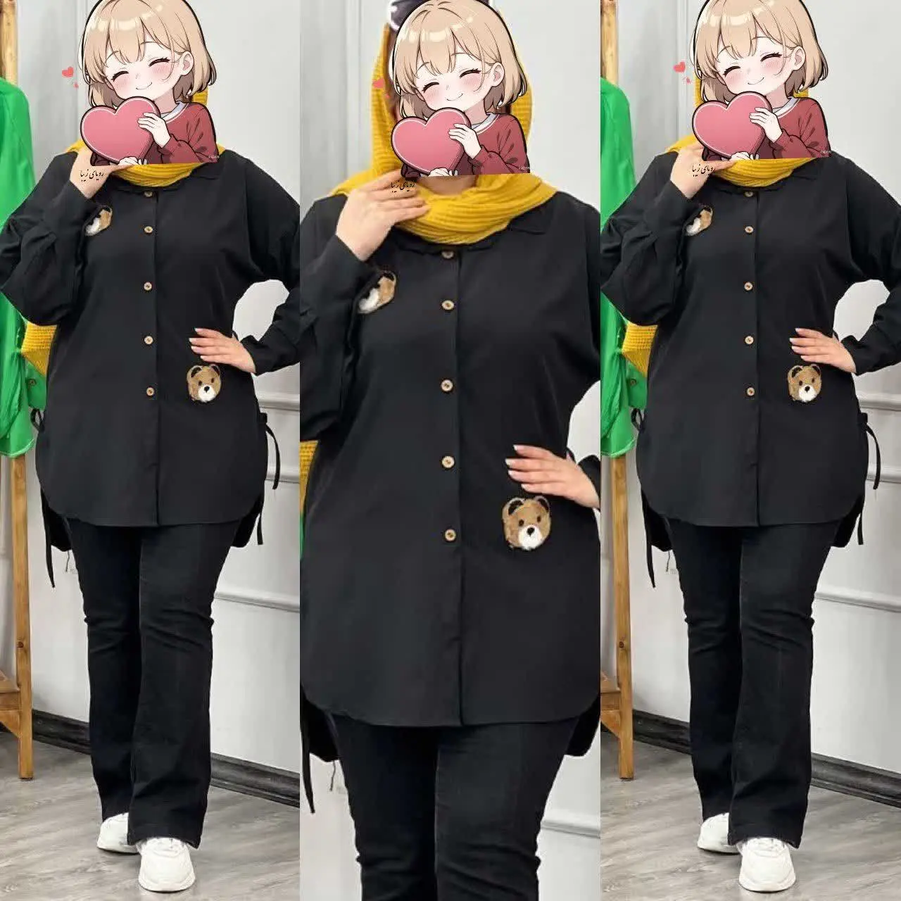 ❣نام: شومیز استیکر خرس
