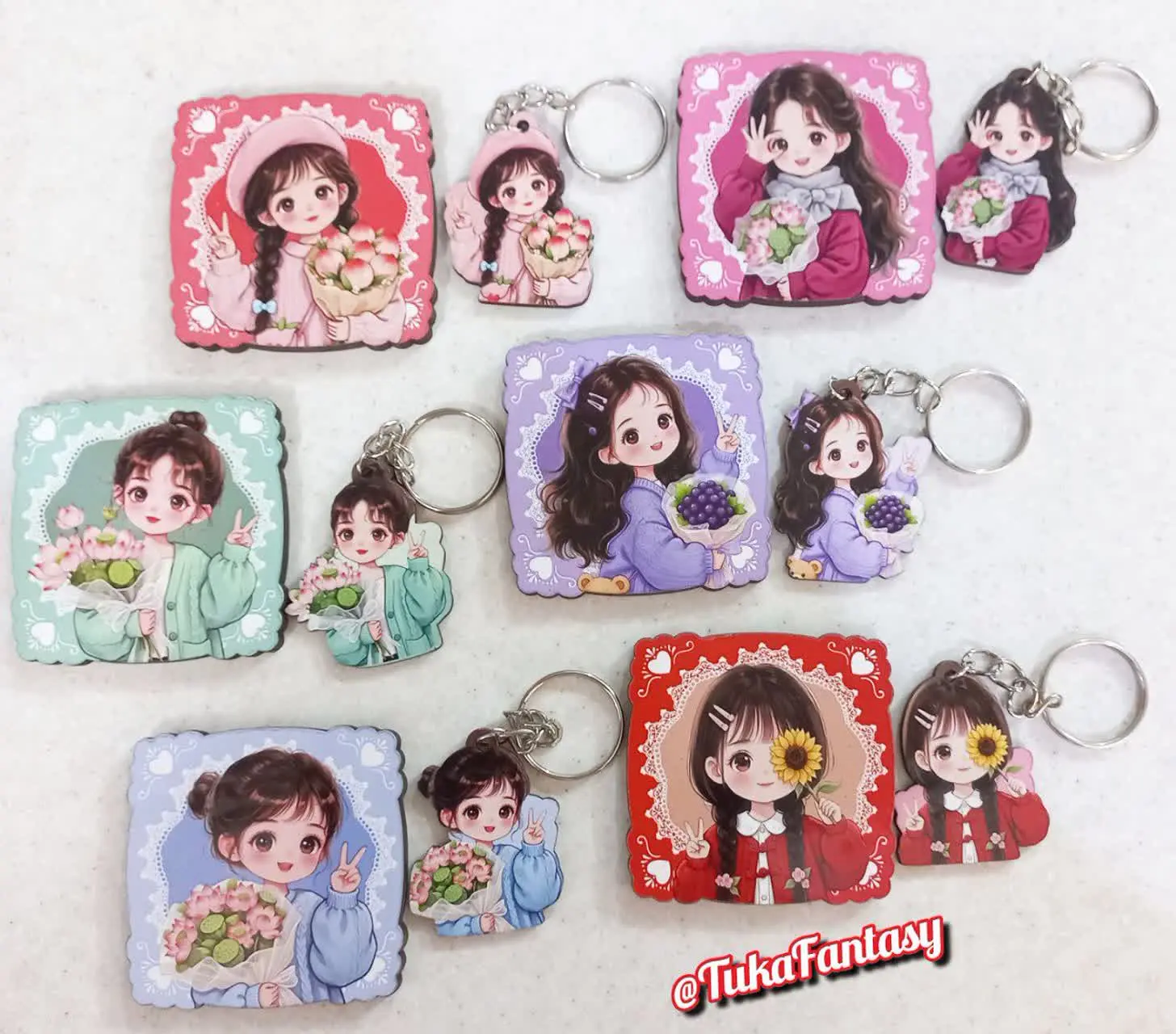 ست آینه و آویز کلید😍